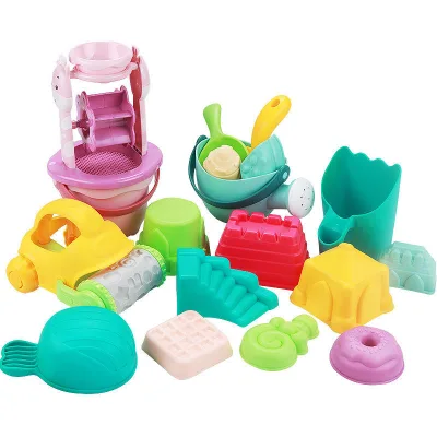 2 in 1 Multi-style Summer Beach Sand Kids Play Water Digging Sandglass Beach Toys Sets