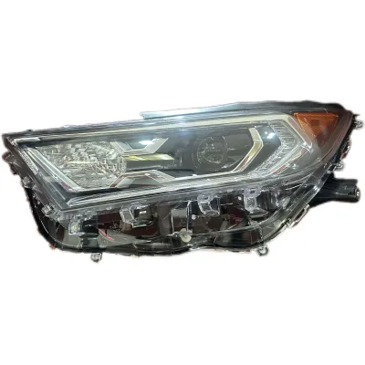 LED Headlights Headlamp Assembly Black Clear Lens for 2019-2021 Toyota RAV4 XLE Hybrid XSE 2020 Right+Left 81150-0R162