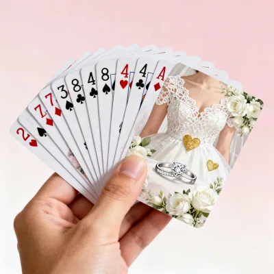 Custom Card Game Printing Playing Card Day Dua Ramadan Prayer Cards Ramadan Daily Dua Card Set Poker Deck Wedding Gift White Pvc