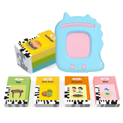 Custom Educational Kids Audible Talking Flash Cards Reader Learning Machine Animal Shape
