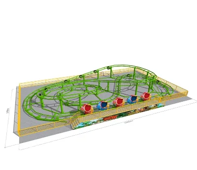 Amusement Park Snail Roller coaster Indoor Playground Small Roller coaster Ride Amusement Slide Roller coaster for Sale