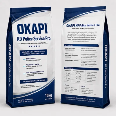 Professional K9 Service Dog Food with DHA & Probiotics for Search Rescue Guard Dogs FDA Certified Grain Free 12kg 15kg