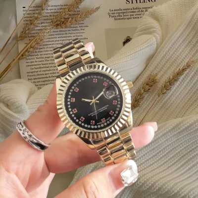 logo watches classic design Japanese quartz movement auto date wristwatch women stainless steel waterproof custom logo watches