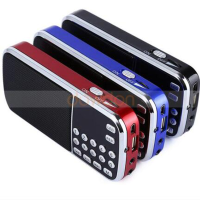 Portable Mini USB AM FM Radio Speaker Music Player Support TF Card 3.5mm Audio AUX Rechargeable FM 88-108MHz Radio