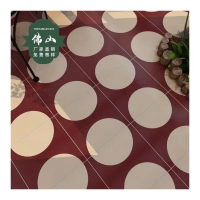 Extreme Poverty Style Wine Red Tile Small Flower Brick Net Design for Interior Walls for Kitchen Balcony Restaurant
