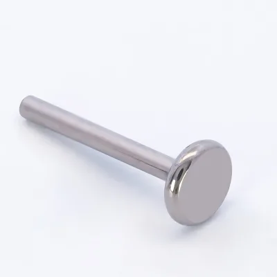 ASTM F136 Titanium Gold 16G 6mm G23 Titanium Internally Threaded Flat Back Post Labret Replacement Bar Cartilage PVD High Polish