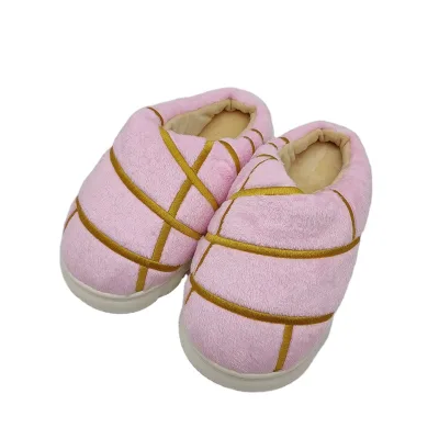 Custom Plush slippers Indoor Home Unisex Cotton Non-slip Soft Warm Winter slippers for Women