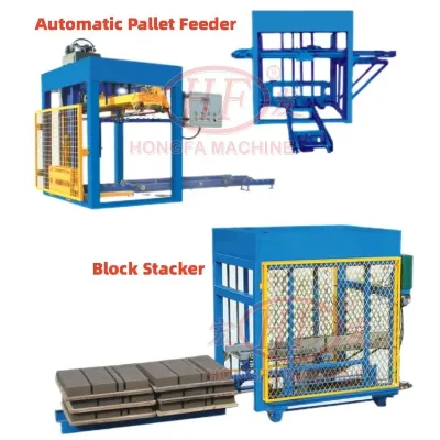 Automatic HONGFA Brand Hydraulic Pressure Egg Type Hollow Brick Making Machine Concrete Block Making Price Guangxi Origin