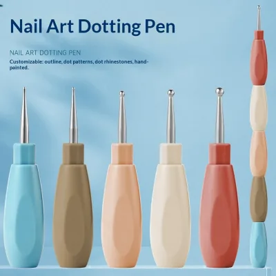 New Design 5-in-1 Digital Oil Painting Pen Colorful Detachable Pen Tip Dotting Pen for DIY Digital Oil Painting