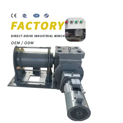 Industrial Winch 20 Tonnes Large Traction Frequency Control Electric Winch Can Be Customised