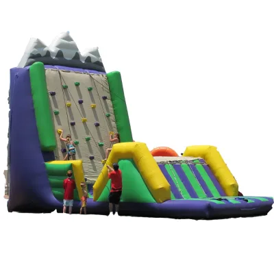 Inflatable Climbing Wall With Blower Kids Inflatable Bouncer