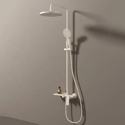 Kaiping Brass Shower Set with Massage Function Hot and Cold Dual Use Handheld Rain Shower Head for Hotel Apartment Bathrooms