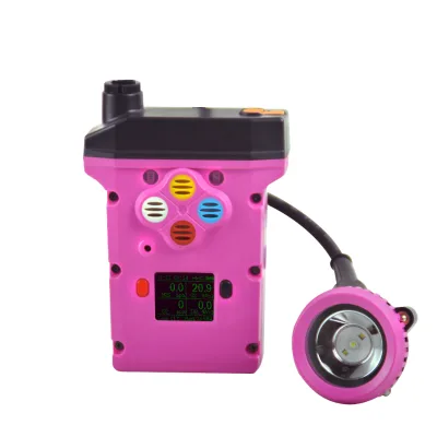 Factory Price KLW10LMX Underground Mining Cap Lights Rechargeable CH4 CO CO2 O2 Rechargeable Alarm Mining Lamp