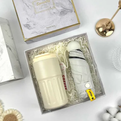Ready Made Personalized Graduation Gift Thermos Flask Umbrella Set for Women-Professional Gift Sets