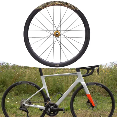 High Quality Series 700C T800 Carbon Fiber Disc Brake Road Bike Wheelset Lightweight Tubeless Ready Aluminum Alloy Hub 40-60mm