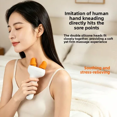 Multifunctional Neck Kneading Massager Rechargeable Portable Handheld Electric Knuckle-point Mini Massage Acupressure Device
