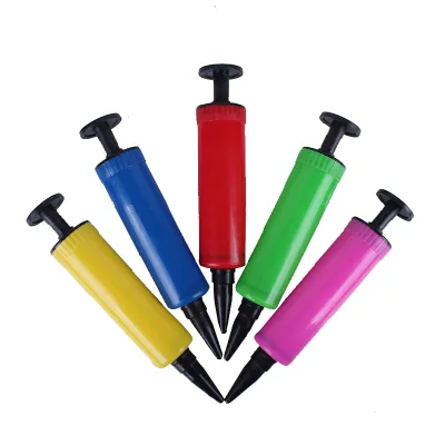 Wholesale Cheap Colorful Mini Manual Air Helium Balloon Pump for Latex Balloonshot Sale Products