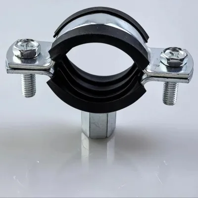 HZ Galvanized Metal PVC Saddle Threaded Clamps Socket Pin Hand Adjust Nut Ender 3 Bracket Half Pipe Clips Angled Inch Screw