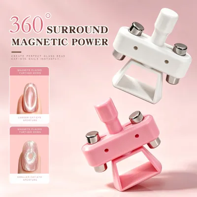 New Rotating Manicure Magnet Seconds Suction Micro Glass Bead Cat Eye Artifact Strong Magnet Manicure