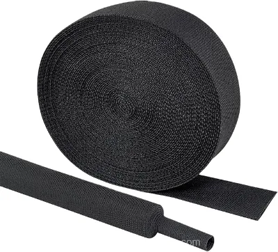 Heat Shrinkable Braided Sleeve High Temperature Protection for Car Water Tubes Polyester Fiber Polyolefin Material Noise