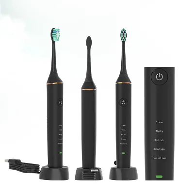 MH Wholesale China OEM Private Label Ultrasonic Usb Rechargeable Smart Automatic Sonic Electric Toothbrush Customized logo