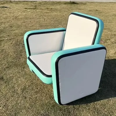 Inflatable Outdoor Chair Camping Foldable Single Sofa Anti-Air Leaking Couch for Beach