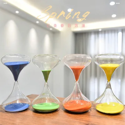 Home Decor Mini 5/10/15mins Sand Clock Hourglass Stylish Custom Hour Glass Sand Timer for Gift