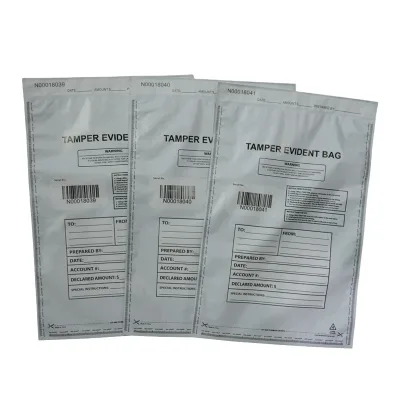 Large Size Police Tamper Evidence Envelope Safety Tamper Evident Proof Bag Security Seal Custom Plastic Bag
