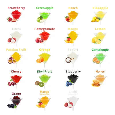 Hot selling Vibrantly-Fresh Bubble Tea Lychee Boba ideal to Fruit Cocktail Presentations