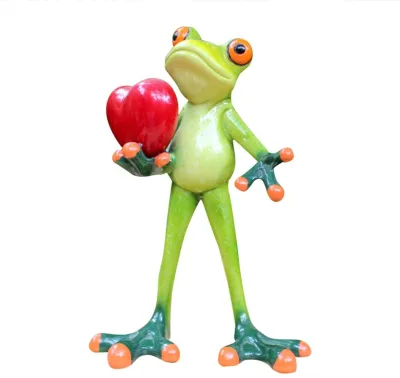 Creative Frog Figurines Statue Cute Funny Frog Sculpture Love Gifts for Home Desk Decoration gift for friends family