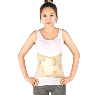 High Adult Waist Support Belt Breathable Warm Neoprene Polyester Flexible Compression Brace Relieving Adjustable Protective