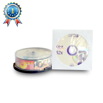 Custom Blank CD Rom Disk Printing 700MB OEM Logo Cd-r Packing Paper Case Box
