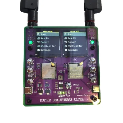 Chipboard Dstike Deauther32 Ultra Dual-band Wi-fi Security Testing Development Board Built in Wifi Modules Network Analysis
