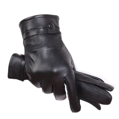 Fashion Men's Texting Driving Leather Gloves Best Luxury Touchscreen Goatskin Leather Gloves
