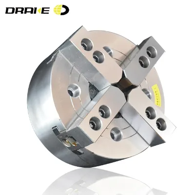 advanced alloy steel material high quality 4-claw hollow  hydraulic chuck