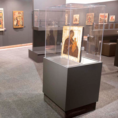 Art Exhibition Paintings Display Cabinet Ancient Painting Museum Display Showcase Equipment Custom