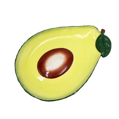 Avocados Ceramic Spoon Rest for Stove Top - Cute Spoon Holder for Kitchen Counter,Farmhouse Decorative