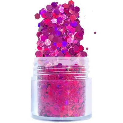 New Design Solvent Resistant Polyester Holographic Chunky Glitter for Nail Resin Tumbler