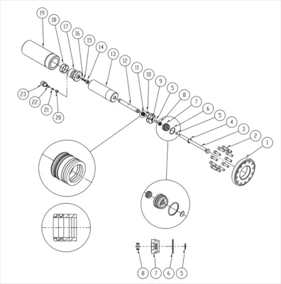Techni Waterjet Spare Parts SP1055 SP1060 Quantum Series Intec-G2 TJ Consumables Replacement Parts