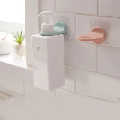 Non-drilling Non-folding Shower Gel Storage Rack Shampoo Wall Hook Detergent Storage Shelf Seamless Sticker Storage Organization