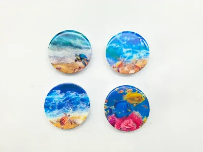 Wholesale Polyresin Ocean Animal Fridge Magnets, Turtle Dolphin Seahorse Crab Coastal Beach Travel Souvenir Kitchen Decor