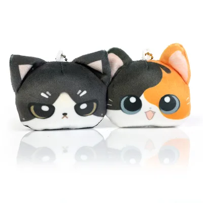 Vograce Custom Logo Plush Keychain Magnetic Bestie Soft Fluffy Mini Animal Stuffed Doll Bulk Custom Key Bag Accessories