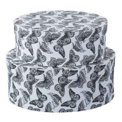 Birthday Gift Aromatherapy Candle Gift Box Paperboard Floral Home Decorative Photo Storage Box Round Memory Keepsake Box
