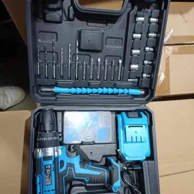 Stock Power Tool Plastic Multi-function Motor Cordless Hand Drill for Daily Use
