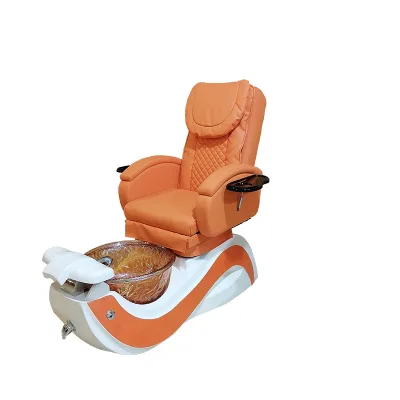 No Plumbing Black Pedicure Massage Chair Manicure Foot Spa Chair Set for Salon
