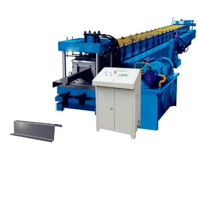 hydraulic C Z Omega channel purlin roll forming machine