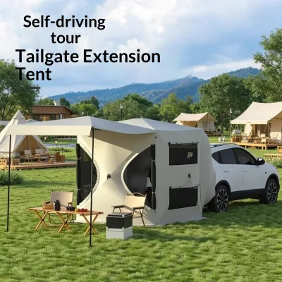 Wholesale SUV Tailgate Tent Automatic Setup 4 Season Double Layer Oxford Fabric UV Blocking Sun Proof Waterproof Outdoor Camping