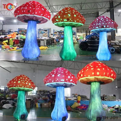 3m 10ft Tall Inflatable Led Lighting Mushroom Color Changing Led Mushroom Light for Club Party Decoration