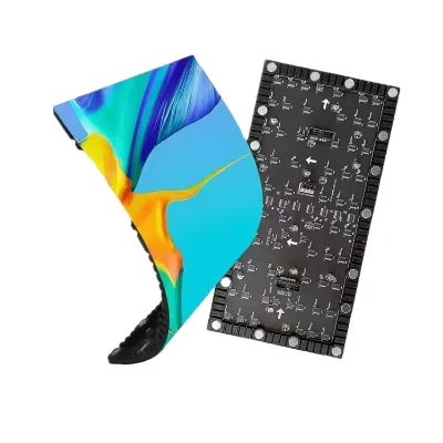 JIUWLDS Hot Sales Customizable P2.0 Indoor Premium Curved 8K HDR10+ LED Video Wall Shaped Display Hall Exhibition
