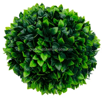 UV Resistance Outdoor Plastic Buxus Hedge Artificial Green Ball